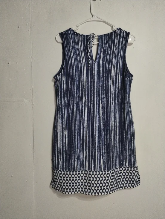 Tommy Bahama Women's Sanibelle Blues Split-neck Romper In Mare Navy Size (M) - Picture 2 of 10